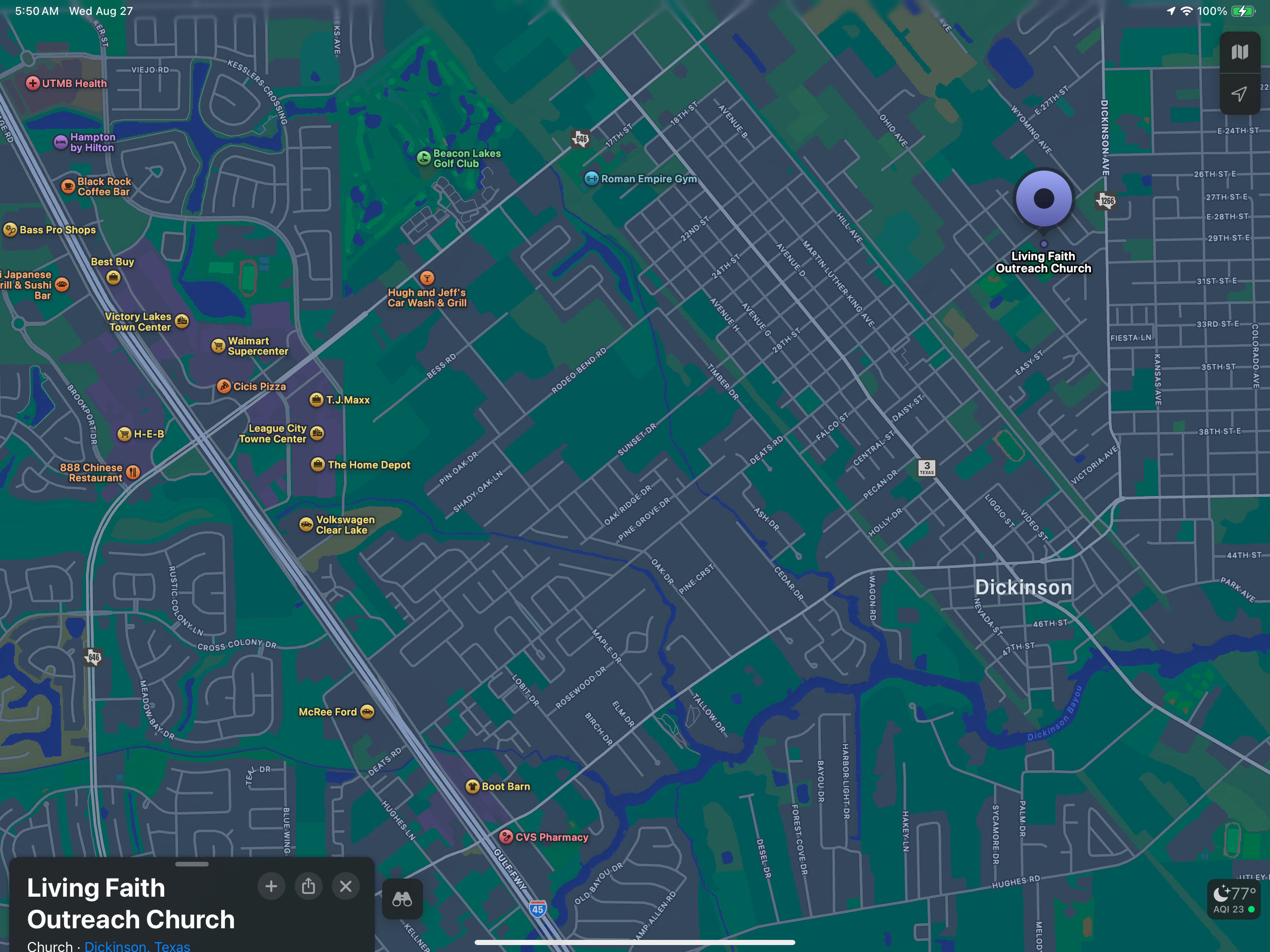 Galveston County Emergency Communications Group Map
